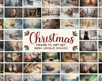 Weihnachten TV Art Set: 300+ Weihnachtsbilder für Samsung Frame TV (Digitaler Download)