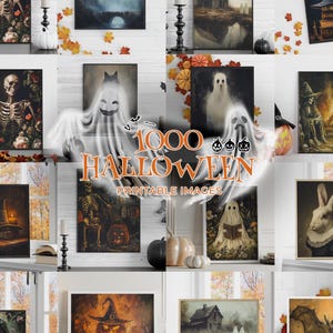1000+ Vintage Halloween Prints: Spooky Dark Academia Wall Art (Digital Download