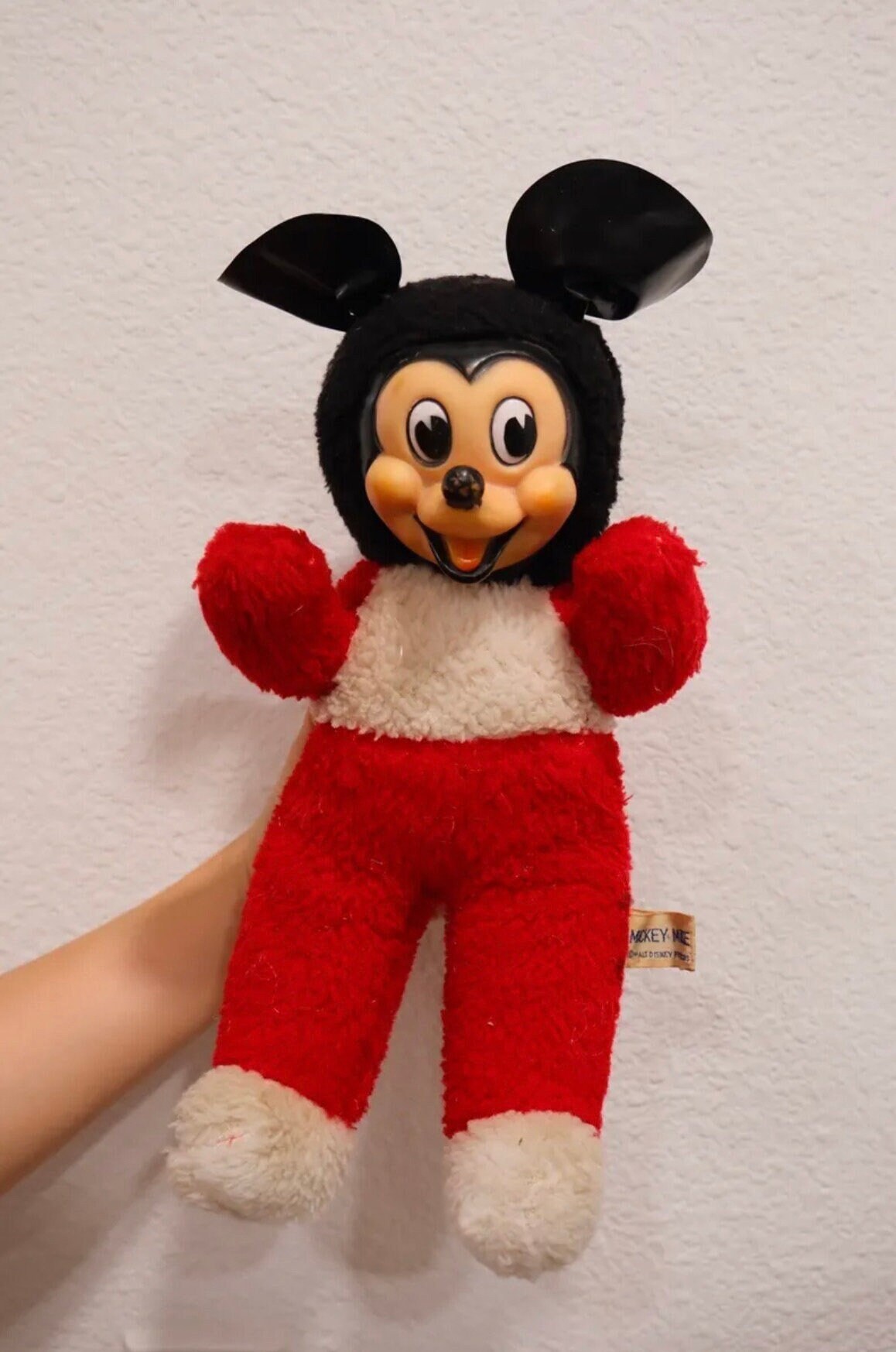 Vintage Mickey Mouse Gund Swedlin Rubber Face Plush Disney Japan Stuffed Animal