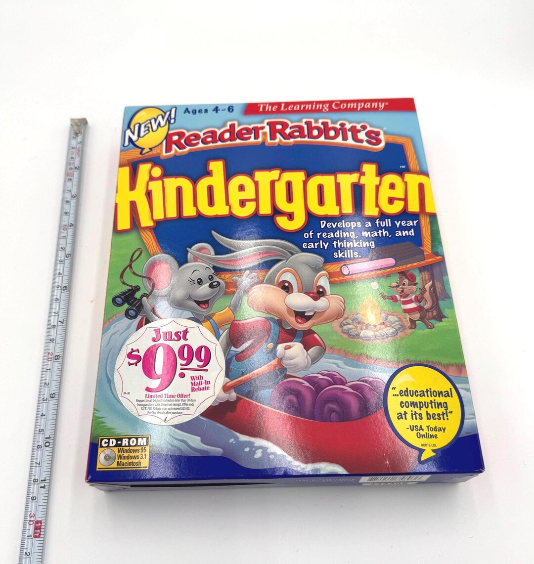 Reader Rabbit Kindergarten CD-ROM Windows 95 3.1 Macintosh the Learning ...