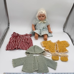 Vintage large Ideal Doll 20&#39;&#39; Sleepy Eyes Comp Soft Body 30-40s w clothes Molded Hair