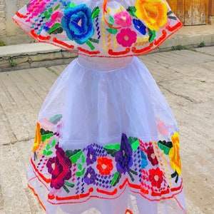Beautiful Traditional Mexican Dress From Chiapas for a Girl - Etsy
