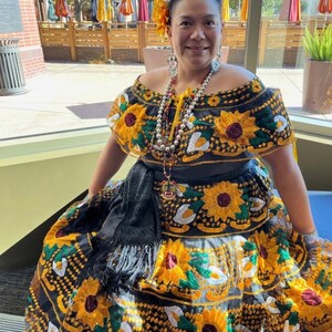 Chiapas Typical Costume. Traditional Dress for Chiapas Women. Mexican