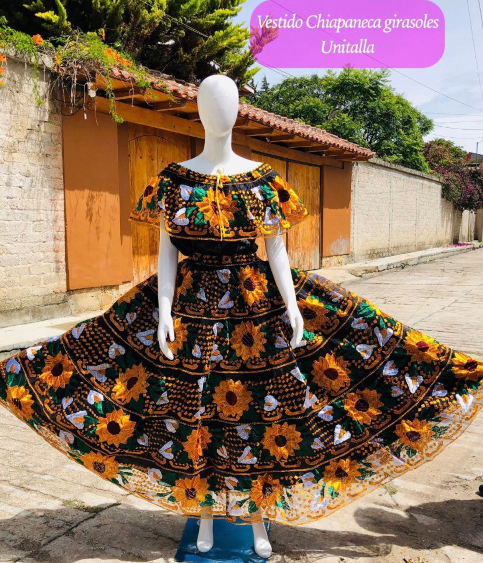 Chiapas Typical Costume. Traditional Dress for Chiapas Women. - Etsy