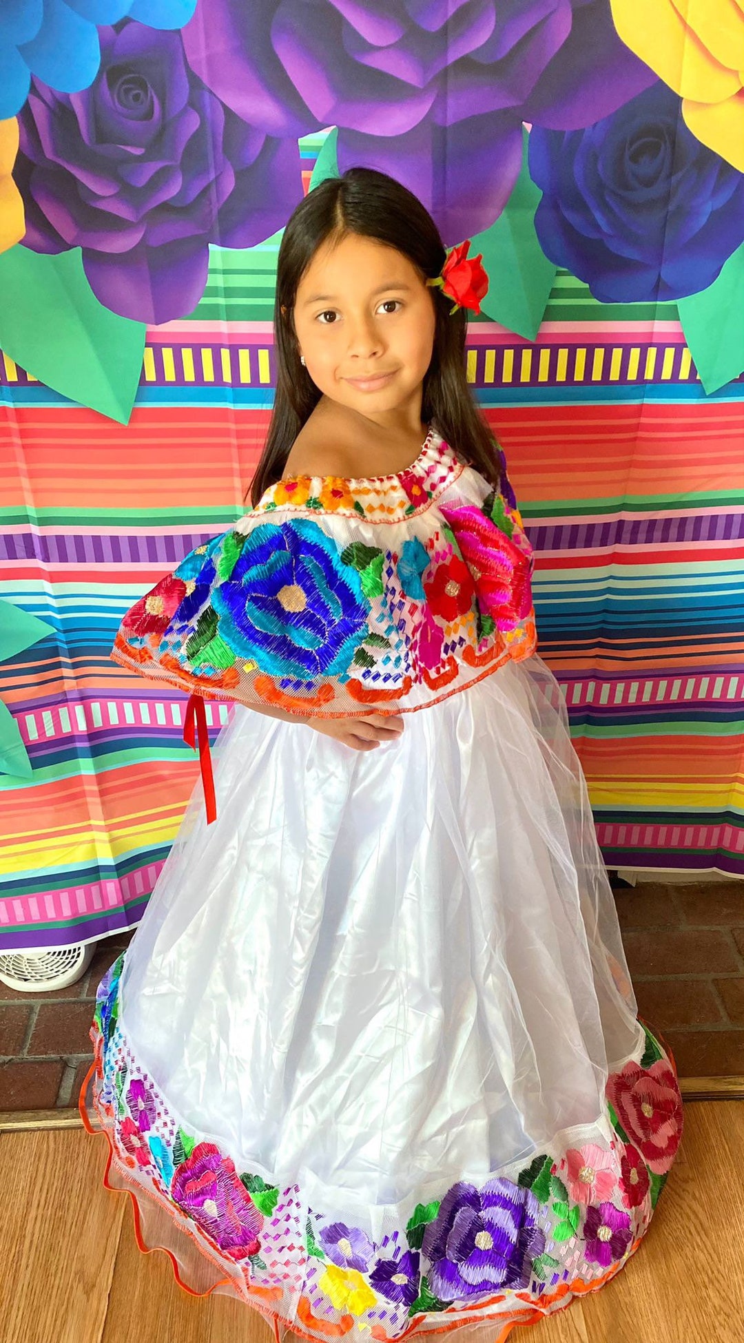 Vtg mexican puebla dress - Gem