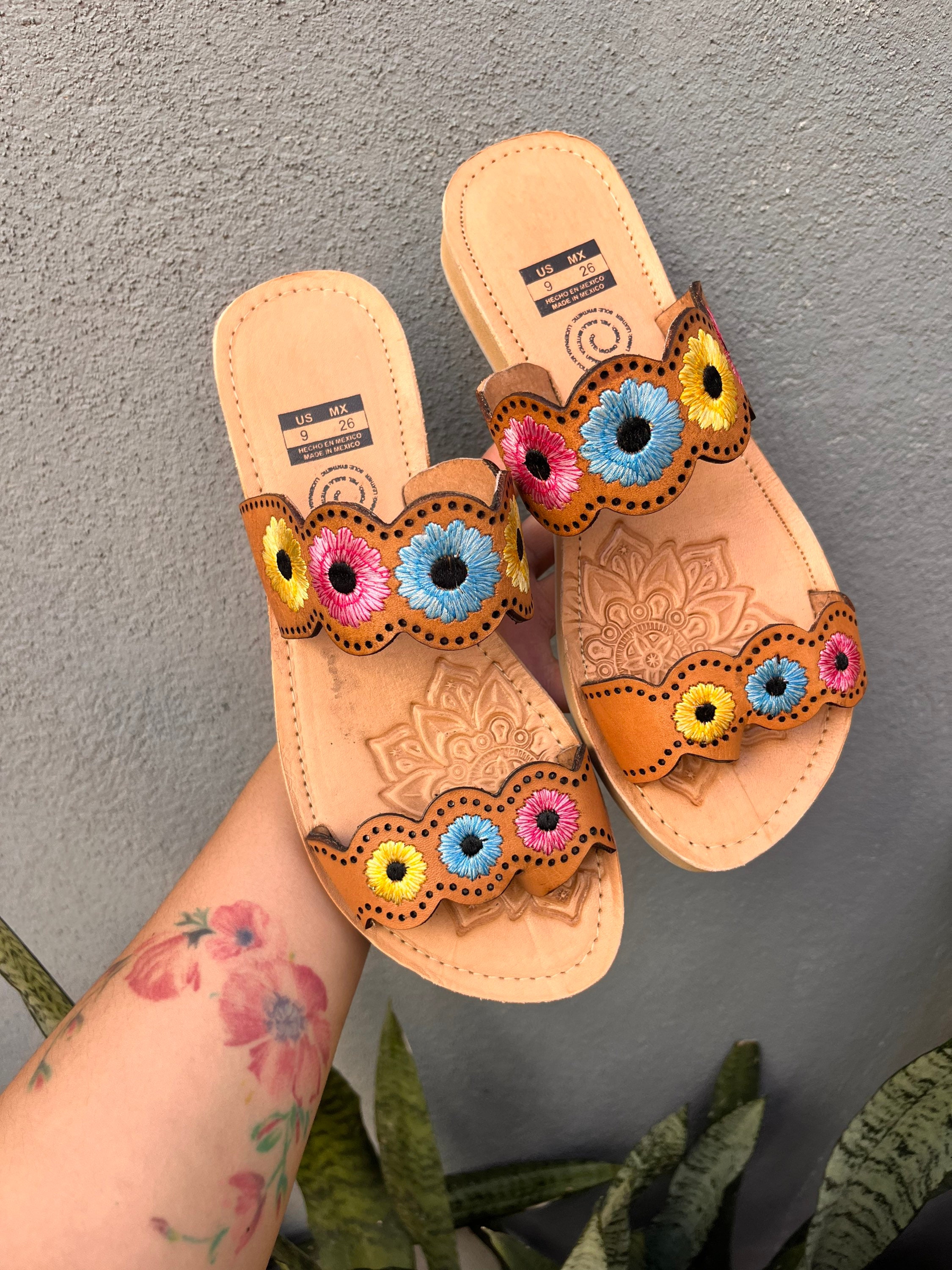 Sandalias artesanales online mexicanas