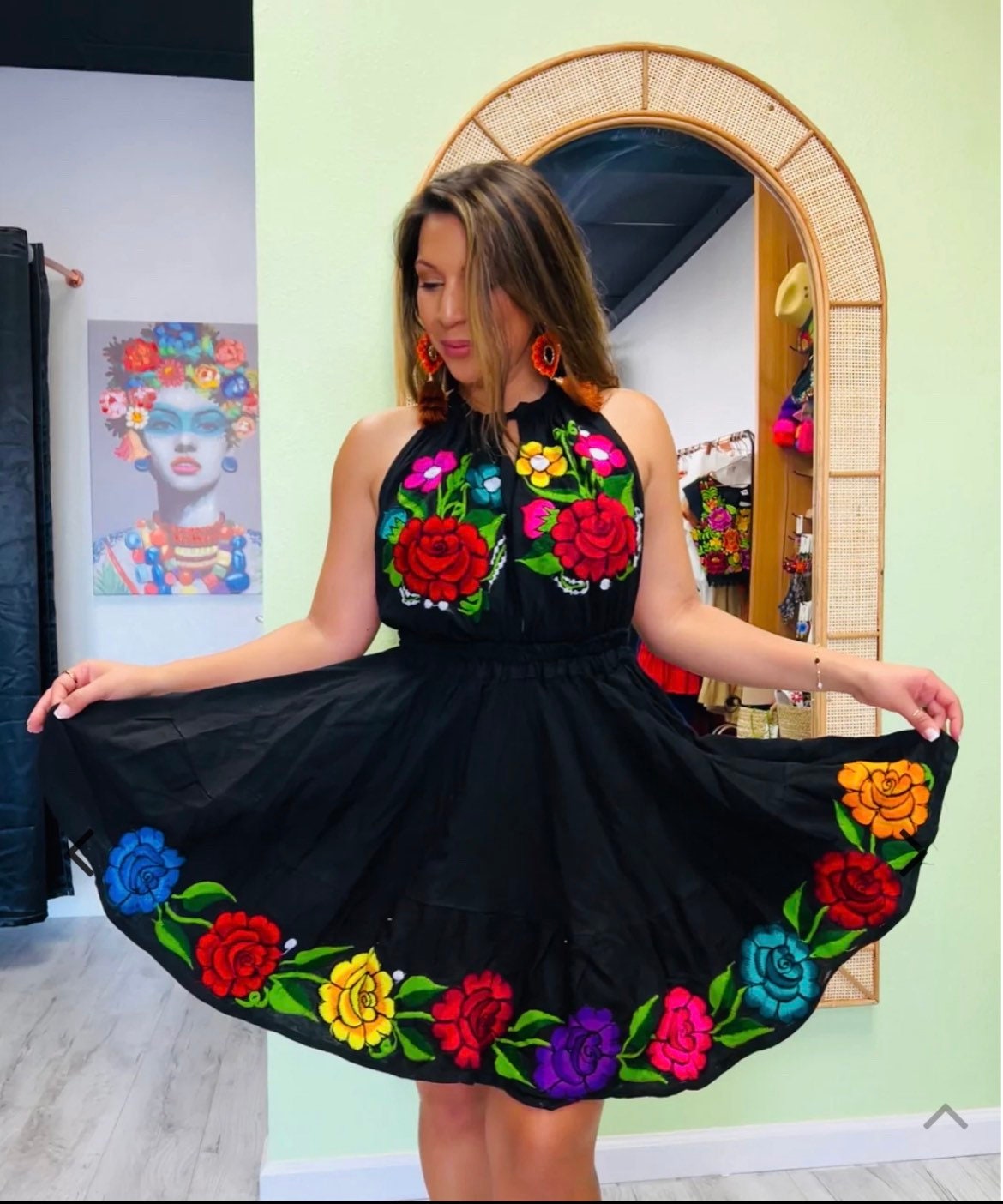 Vestido para Fiesta Talla S 2X. 5 de Mayo - Etsy México