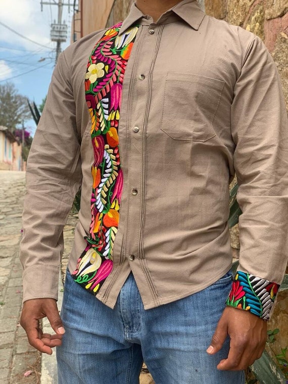 Chemise mexicaine Guayabera pour hommes, style présidentiel