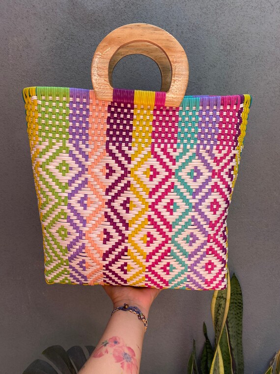 rubber tote bolsa with holes