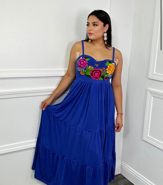 Mexican style long dress top