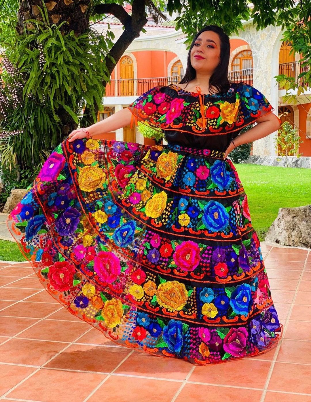 Chiapas Typical Costume. Traditional Dress for Chiapas Women. Mexican ...