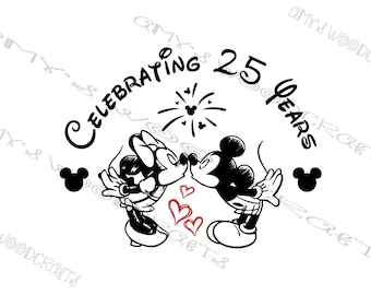 Celebrating 25 Magical Years | Digital File for Cricut or Silhouette Instant Download