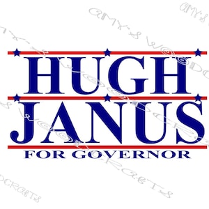 Hugh Janus per il governatore File digitale per Cricut o Silhouette Download immediato