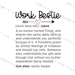 Arbeit Bestie Digitale Datei für Cricut oder Silhouette Instant Download
