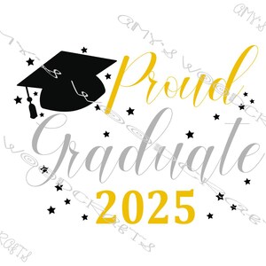 Trotse afgestudeerde 2025 | Digitaal bestand voor Cricut of Silhouette Instant Download