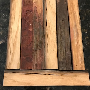 Red Wine Barrel Staves Wood Blanks for Pens, Razors, Turning