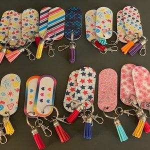 Mini Nail File Keychain with Tassel For Customer Giveaways and Promotions