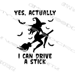 Ja, tatsächlich kann ich einen Stick Halloween Digitale Datei für Cricut oder Silhouette Sofort Download fahren