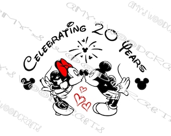 Celebrando 20 años mágicos / Archivo digital para Cricut o Silhouette (descarga instantánea)