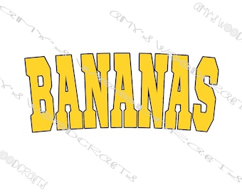 Bananas | Digital File for Cricut or Silhouette Instant Download