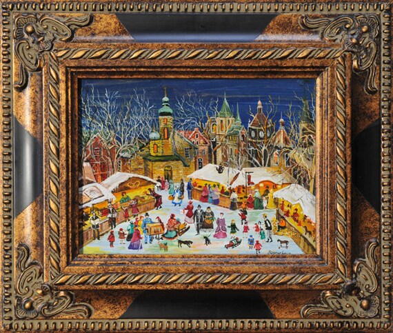 Montmartre, Paris. France. Street Artists. Watercolor. Archival