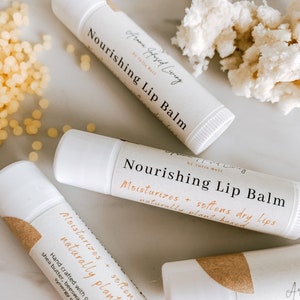 SET of Lip (+ Skin) Balm, with Essential Oils + All Natural Ingredients | All Natural Lip Balm Suitable for Dry Skin (Kid Safe)
