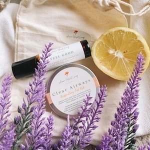 Allergy Relief Aromatherapy | Clear Airways Set | Essential Oil Roll-On + Respiratory Support Salve for Seasonal Allergies