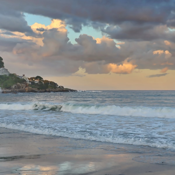 PHOTO - York Harbor Beach - Maine - Instant Digital Download