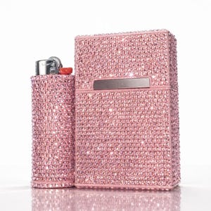 pink glitter cigarette case Pink Cigarette Case