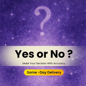 Yes or No Psychic Reading - Personalized Astrology Reading | Same Day Etsy Message