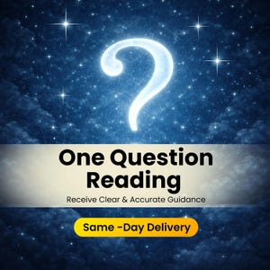 One Question Reading, Personalized Astrology - Same Day
