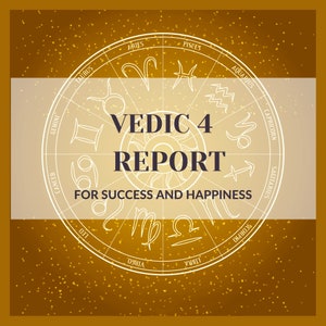 Relatório VEDIC 4 - Personalizado, preciso, perspicaz e mais talentoso | Astrólogo Védico nº 1 na América | Tome decisões de vida informadas hoje!
