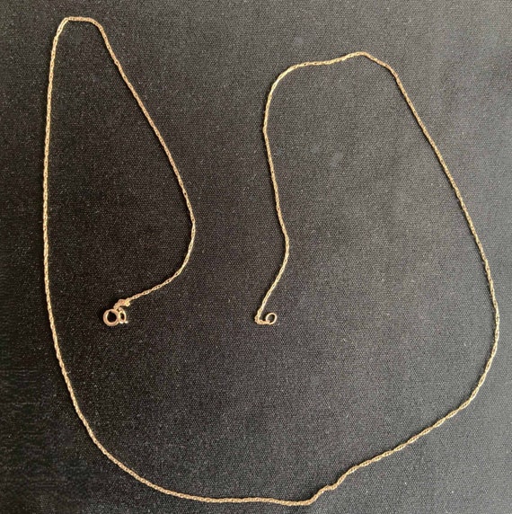 14K Gold Dainty Necklace for Women 19 inches, 14K 