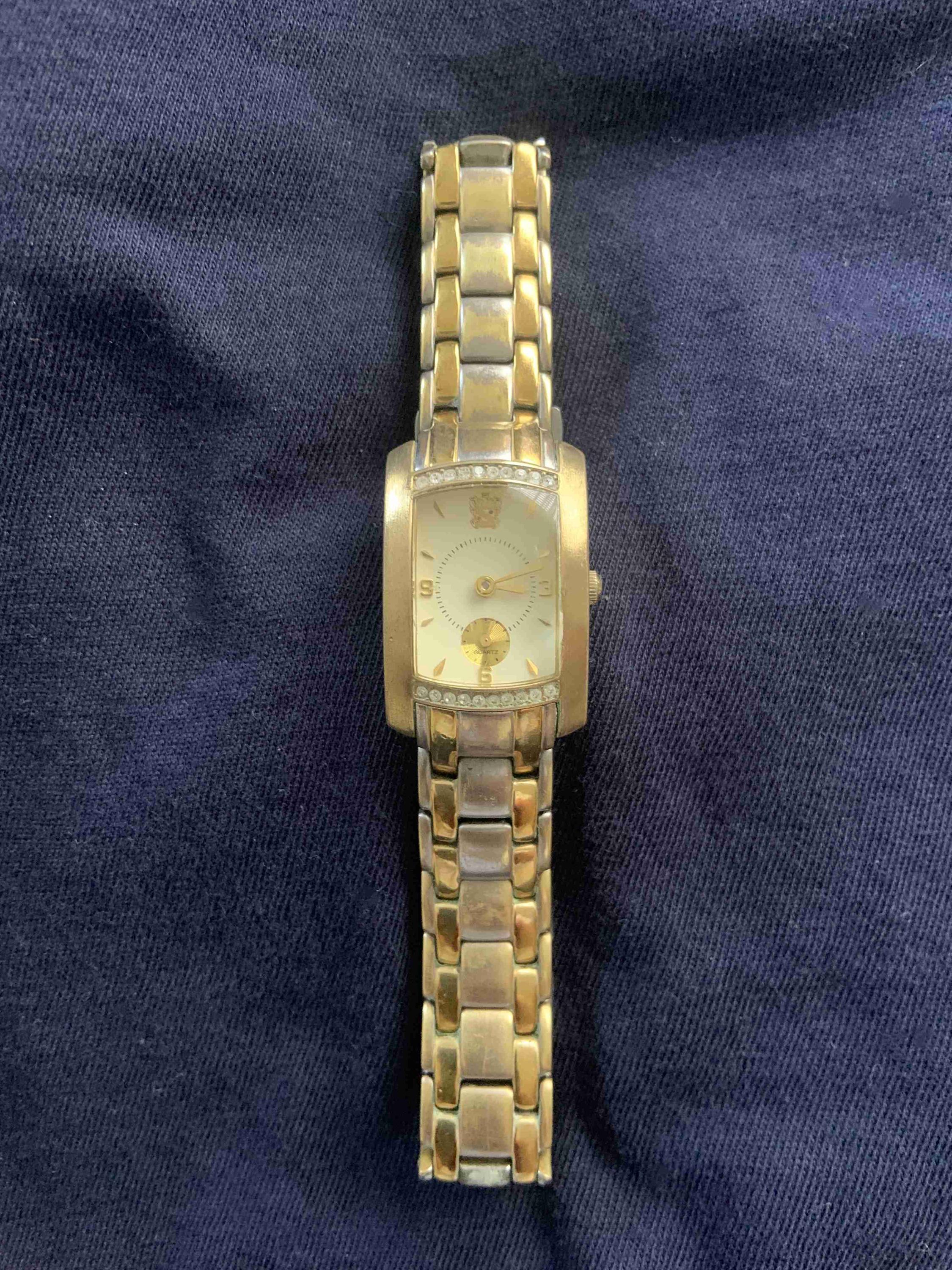 Vintage Paolo GUCCI Metal Silvertone Link Ladies Elegant Watch 7.5\
