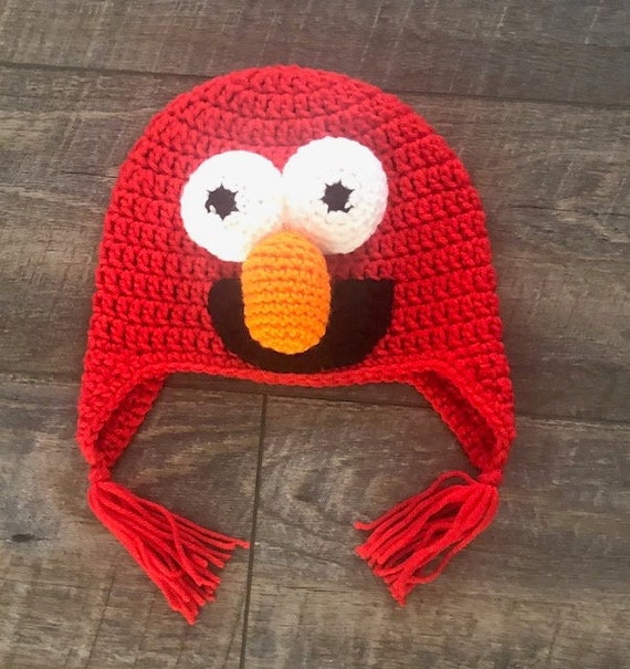 elmo beanie y2k VERY RARE NEVER MADE BEFORE! indie Elmo Inspried Hat - Etsy main image 4