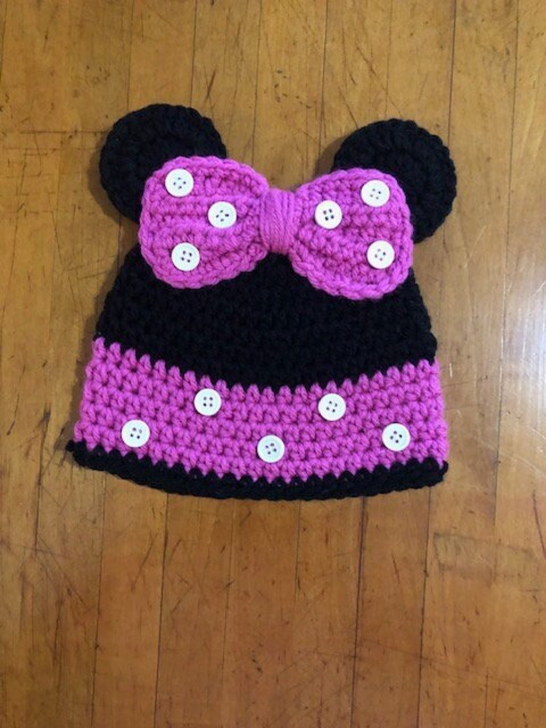 Minnie Mouse Hat 05 Yrs Etsy