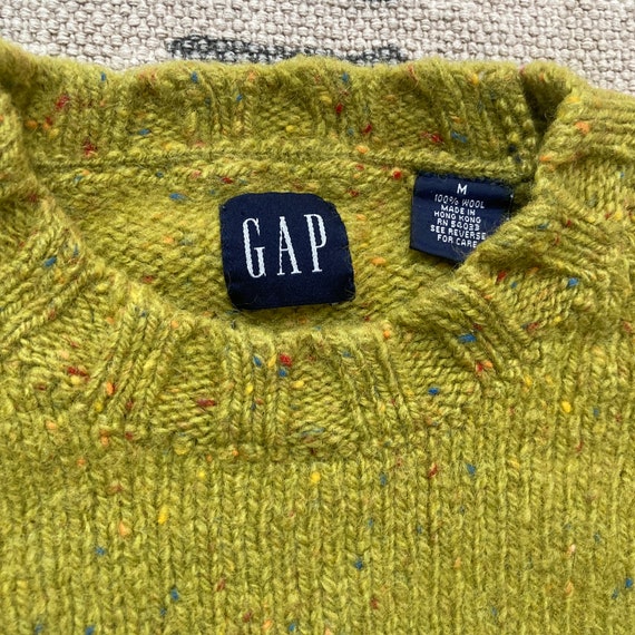 Gap Speckled Green Wool Sweater - image 6