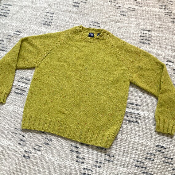 Gap Speckled Green Wool Sweater - image 1