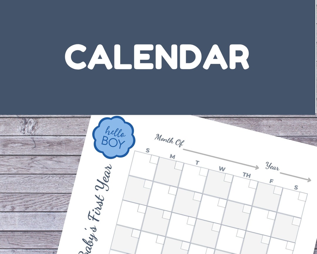 baby-s-first-year-blue-calendar-etsy