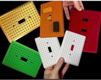 Big Brick Inspired Light Switch Covers - Brick - Brick Light Switch - Brick Bedroom Decor