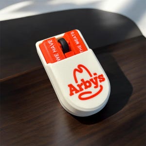 Custom Arby’s Inspired Wireless Mouse - Unique Computer Mouse - Fun Computer - 3D Printed Computer Mouse