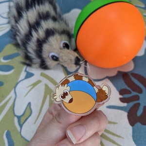 Weasel Ball | Acrylic Pin
