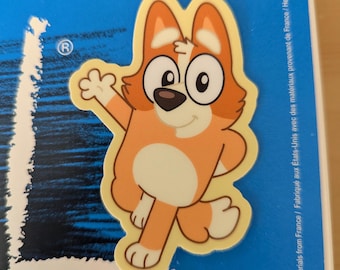 Red Heeler Puppy Sticker