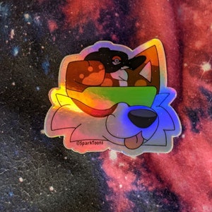 Holographic Sparky Sticker
