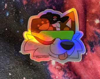 Holographic Sparky Sticker