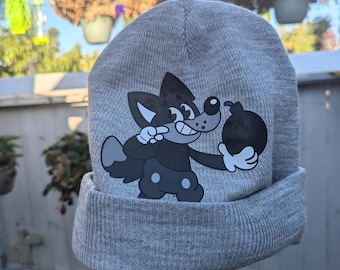 Rubberhose Cartoon Fox Beanie