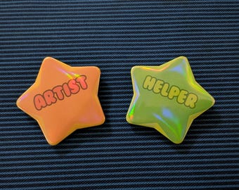 Artist & Helper Buttons