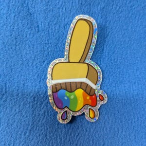 Neopets Rainbow Paintbrush Sticker