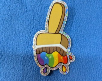 Rainbow Paintbrush Sticker