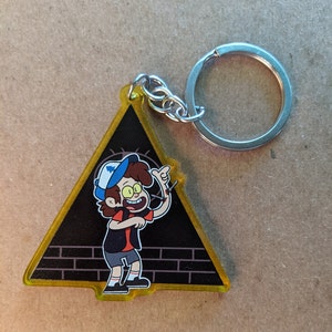 Gravity Falls Bipper Acrylic Keychain Charm